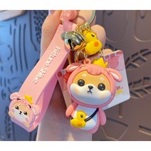 이카이즈 시바견 12띠키링 피규어 자동차 키홀더 가방고리 열쇠고리, 돼지띠