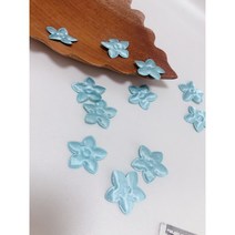 [그레이스샵] 리본공예 수공예 부자재 작은 비단꽃 초음파 한복 재료 미니 매화 1pcs