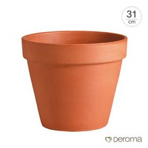[Made in Italy] 데로마 테라코타 토분 인테리어화분 바소31cm, 31cm/grafite