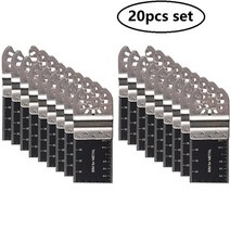 원형톱날 목공공구 인테리어공사 톱날세트 10/20 Pcs/Set 34mm Bi-metal 멀티 도구 톱 블레이드 진동 나무, 01 20PCS_01 다목적 절단