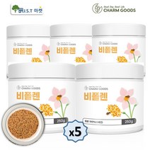 벌꿀 벌화분 먹는 꿀벌 화분 비폴렌 가루 스페인산 250g, 5병