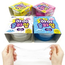 [문구조아] 아모스 아이슬라임 300g 클레이 슬라임 만들기 재료 핑크, 1개