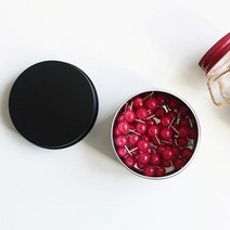 알루미늄 원형 블랙 틴 케이스 80ml 철제 금속 철 틴케이스 캔 박스