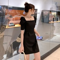 메이리앤 미니원피스 슬림핏 스퀘어넥 여성 원피스