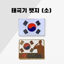 땡큐솔져 태극기 뱃지 (소) 군인 군용 전역모