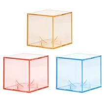 ANBD 베이스볼 야구 컬러 아크릴 공 케이스 (색상선택), 오렌지