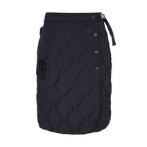 22FW [WINTER ESSENTIAL]블랙 랩형 다운 스커트 HWMU2F713BK