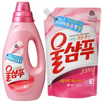 울샴푸 용기 1L+리필 1.4L 울세제, 용기1개, 리필 1.4L 1개
