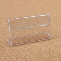 다용도 투명 아크릴 삼각 안내 꽂이 70X30MM