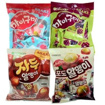 오리온 다양해서 더 맛있는 마이구미 포도+복숭아+포도알맹이+자두 세트