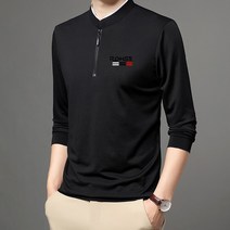 남성 텐셀 지퍼 셔츠 여름 남성 무지 셔츠 남성 티셔츠 지퍼 셔츠