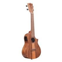 Kala Teak Tri-Top 콘서트 어쿠스틱-일렉트릭 우쿨렐레 - 내추럴