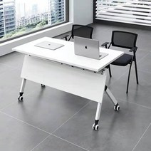 접이식 회의 테이블 바퀴 연수용 수업 책상 회의실 학원 상담 세미나실 폴딩 세미나, 가로 1200 세로 600 높이 750mm