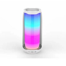 비즈니스 기프트 카드 블루투스 스피커 풀스크린 RGB 투명 음향 맥동 4중 로우 컬러면 스피커, 화이트