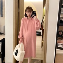 임산부출근룩 겨울 후드 니트 원피스 예쁜 직장맘옷 임부복 임신복 임산부 오피스룩 데일리룩