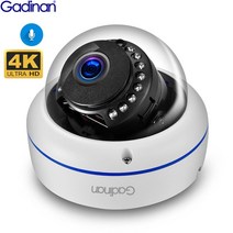 CCTV 현관 돔카메라 CCTV 펫 가정용 cctv 이글루캠 집안 캠 돔 야외 카메라 내장 마이크 오디오 홈 보안 카메라 야간 투시경시시티비 외부 설치 강아지, DC 12V 8MP, 협동사, 8mm
