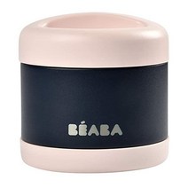 BEABA 스테인리스 스틸 단열 식품 용기 식 점심 보온병 보온병 16oz (자정), 자정