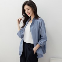 드리다 엄마옷 여름겉옷 바람막이 야상 여성 봄 여름 아우터 40-50대 7부 루즈핏 면 경량 점퍼 간절기 미시