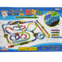 알라딘 도미노게임 203pcs/생일선물/학습완구/블럭쌓기