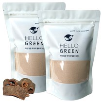 헬로우그린 국내산 유백피 가루 300gX2(팩) 총600g 느릅나무껍질, 300g(팩) 2개