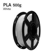 Flashforge 500g PLA 필라멘트 냄새 없음 안전한 3d 프린터 소모품 175mm FDM Aquila Finder Adventurer 3 Ender 3, 03 White 0.5kg PLA