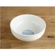 여주도자기 떡살백자 면기 냉면기 우동기 비빔밥 그릇 2size, 떡살백자(대)