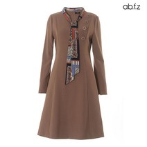 에이비플러스 ab.f.z 스카프SET 버튼 포인트 포멀 원피스 (AFU4GO02A)