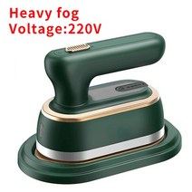 스팀다리미 무선 핸디형 미니 공업용다리미 와이셔츠 충전식 스탠드 휴대용 핸디, EU, Green Heavy fog 220V, 이스라엘