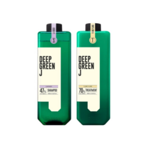 [제이숲] 딥그린제이 약산성 여신헤어세트 (샴푸 1000ml + 트리트먼트 1000ml), 향기 선택:3. 헤어세트 라벤더