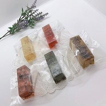 에코비누비 아로마 투명 허브 비누 만들기 재료 키트(1인용)/ 학교 단체 체험재료 세트(사은품-비누거품망/비누상자))