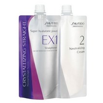 시세이도 크리스탈라이징 스트레이트 매직약 EX 강한곱슬모발용 1제 400g + 2제 400g, 4세트, 400ml