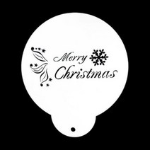 카페테리아 데코 도안 스텐실(클스마스) 1개베이킹도구 스텐실도안 떡케이크 케이크장식 쿠키장식