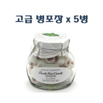 [에이치플러스몰] (럭셔리 수제캔디)후레쉬민트향 캔디 90g x 5병, 상세 설명 참조