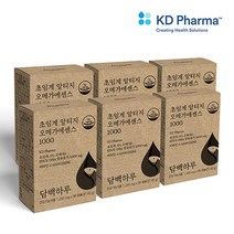 담백하루 초임계 알티지 오메가3 에센스 1000 6개월 6박스 비타민D600IU 180캡슐, 30캡슐, 6개
