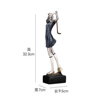 골프피규어 미국식 골퍼 장식용 공예품 역동적인 상품용 커플 대회상품 트로피, A