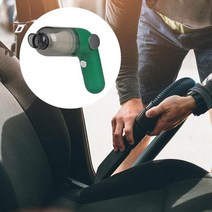 에이리데이 차량용 모런청소기 휴대용 자동차 진공 배터리 충전 고출력 미니 진공 차량 홈 오피스 애완 동물 머리카락에 적합, 초록