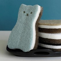 귀여운 고양이 수세미 4p세트 수새미 설거지수세미, 상세페이지 참조, 상세페이지 참조