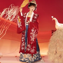 동양풍 소매 드레스 십칠 (열반) 오리지널 한복 여동송제 왕소매 셔츠 세배복 하의외투 자수