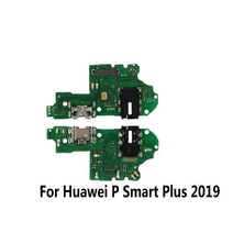 마이크 모듈 USB 충전 포트 보드 화웨이 메이트 용 플렉스 케이블 커넥터 부품 20 10 9 Pro Lite P 스마트 플러스 Z, For P Smart Plus2019
