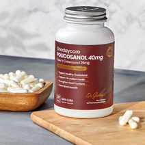 쿠바산 폴리코사놀 40mg 옥타코사놀 120캡슐 4개월분 혈관 청소 건강 영양제, 120정, 6개