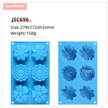 몰드 틀 실리콘 베이킹 휘낭시에 마들렌 쿠키 초콜릿SILIKOLOVE 3D 장미 꽃 무스 케이크 장식 금형에 대 한