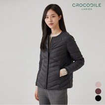 [크로커다일레이디] 퀼팅라운드덕다운경량패딩점퍼_CL0WDW901
