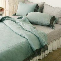 엘리제 린넨 크로쉐 레이스 침구세트 Q.앤코튼