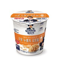 퀘이커 즉석 오트밀 컵 구운 누룽지, 50g