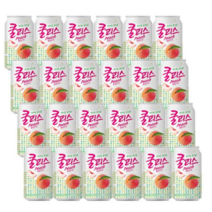 쿨피스 복숭아 과일 주스 업소용 쿨피스캔 350ml 24캔