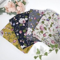 테이블보 앞치마 반달쿠션 원단 대폭 11수 린넨 그레이스로즈4컬러 E14, 그레이