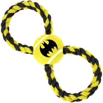 버클다운 도그 토이 테니스 볼 강아지용 로프장난감, 1개, Batman