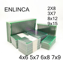 보드설계 코딩 2-5 개 5x7 4x6 3x7 2x8 6x8 7x9 8x12 9x15 양면 구리 프로토 타입 PCB 범용 보드 실험 개발, [04] 4x6-5pcs