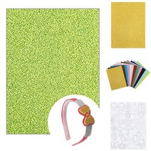 반짝이 펠트지 비접착 235x315mm 글리터 펄 공예 재료 네임 머리 핀 띠 만들기 부자재 용품, 파랑(bk19121781)