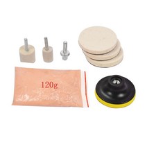 산화세륨 앞 유리 창 유리 청소 스크래치 제거를위한 깊은 스크래치 제거제를위한 8 pcs 120g 산화 세륨 유리 연마 분말 키트 유리연마제 84, 협동사, H